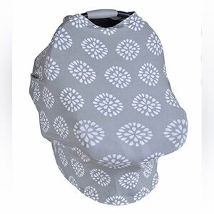 Nuby & Little Me 5-in-1 Carrier Car Seat, Cart Cover, Nursing Cover & Scarf Set